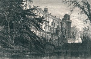 Warwick Castle vanuit het westen, 19e eeuw door Unbekannt