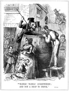 Water! Water! Overal, en geen druppel om te drinken, 1849 door Unbekannt