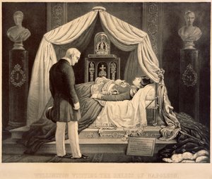 Wellington bezoekt de relieken van Napoleon, 19e eeuw door Unbekannt