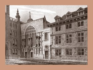 Westelijke Voorzijde van Guildhall Kapel, 1886 door Unbekannt