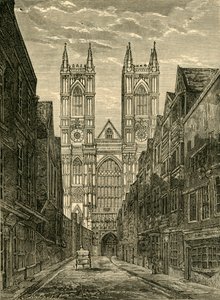 Westelijke Voorzijde van Westminster Abbey, vanaf Tothill Street door Unbekannt