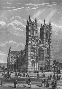 Westelijke gevel van Westminster Abbey, Londen door Unbekannt