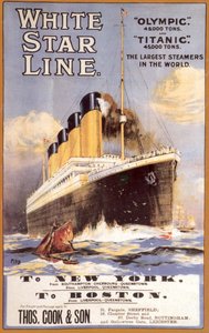 White Star Line. Titanic & Olympic, ca. 1911 door Unbekannt