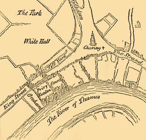 Whitehall tijdens het bewind van Hendrik VIII, 1881 door Unbekannt