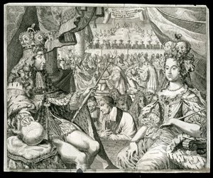 Willem III en Maria II, koning en koningin van Groot-Brittannië en Ierland