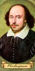 William Shakespeare, uit een serie sigarettenkaartjes door Unbekannt