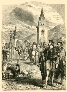 Willem Tell op de Markt van Altdorf, 1890 door Unbekannt