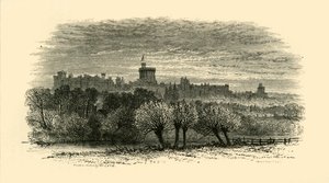 Windsor Castle vanuit de Provosts Lodge in Eton, 1911