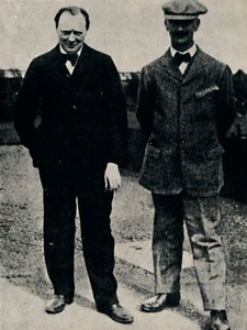 Winston Churchill en George Lambert, 1912 door Unbekannt
