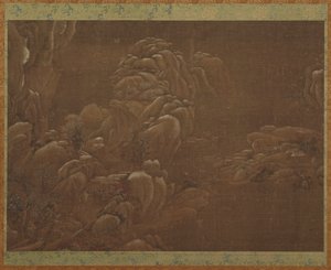 Winterlandschap, Ming of Qing dynastie, 15e-18e eeuw door Unbekannt