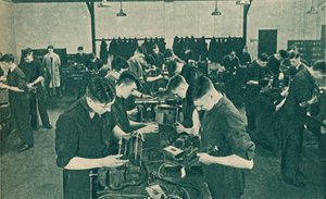 Draadloze Operator Mechanica Werkplaats, 1940 door Unbekannt