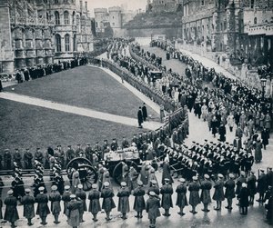 Binnen de muren van het historische Windsor Castle, 1936
