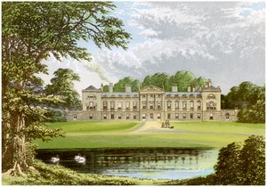 Woburn Abbey, Bedfordshire, huis van de Hertog van Bedford, c1880