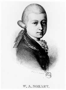 Wolfgang Amadeus Mozart 1756-1791 in 1770 door Unbekannt