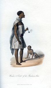 Vrouw & Kind van het Bosjesmannenras, 1848
