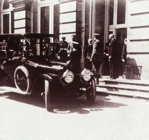 Woodrow Wilson en koning Albert I door Unbekannt
