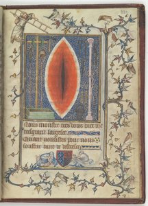 Wond van Christus uit het Psalter en Gebedenboek van Bonne de Luxembourg, ca. 1345 door Unbekannt