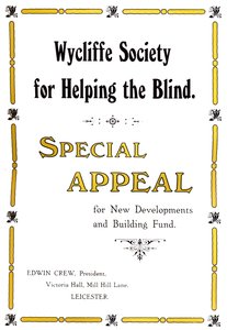 Wycliffe Society for Helping the Blind, 1919 door Unbekannt