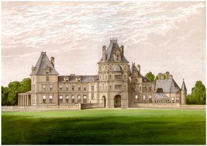 Wynnstay, Denbighshire, Wales, huis van Baronet Williams-Wynn, ca. 1880