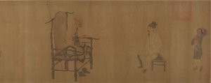 Xiao Yi verkrijgt het Lanting-manuscript van de monnik Biancai door Unbekannt