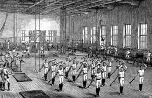YMCA-gymzaal, Longacre, Londen, ca. 1888 door Unbekannt