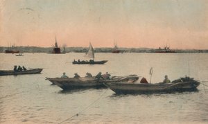 Haven van Yokohama, Japan, ca. 1918