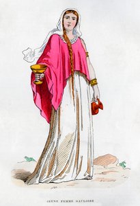 Jonge vrouwelijke Galliër, 1882-1884 door Unbekannt