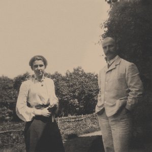 Yuri Alexandrovich Olsufyev 1878-1938 met zijn vrouw Sophia Vladimirovna, 1900s door Unbekannt
