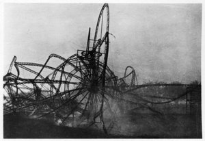 Zeppelin LZ4 na de ramp van Echterdingen, Duitsland