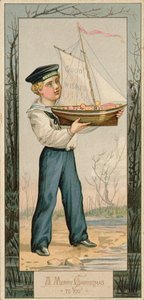 Vrolijk Kerstfeest voor jou, kerstkaart, 1879 door Unbekannt Unbekannt