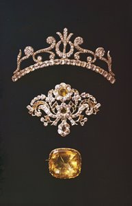 Collectie van paste sieraden, Frans en Engels, 18e eeuw door Unbekannt Unbekannt