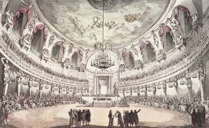 Concertzaal in Venetië, 18e eeuw