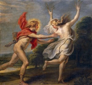 Daphne en Apollo door Unbekannt Unbekannt