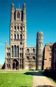 Ely Kathedraal, Westgevel door Unbekannt Unbekannt
