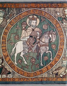Geborduurde altaarfront uit de Bamberg-kathedraal, Zuid-Duits, ca.1300