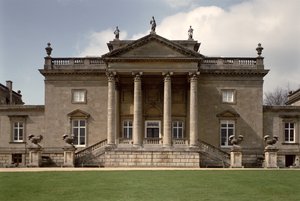 Exterieur van het centrale deel van het huis, Stourhead, Wiltshire