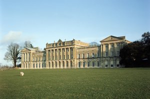Heveningham Hall, Uitzicht op de buitenkant, gebouwd ca.1778 door Robert Taylor 1714-88, Suffolk, VK