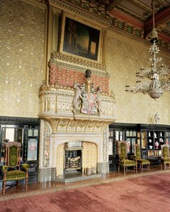 Interieur van de Venetiaanse Tekenzaal, Carlton Towers, Yorkshire