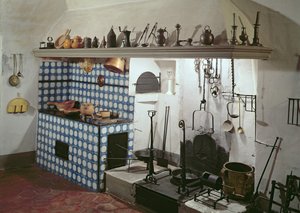 Interieur van de keuken van het Hotel de Cabris, 1774