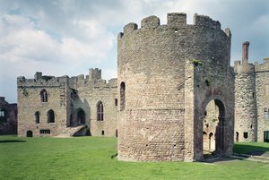 Ludlow Castle, Exterieur, Engelse School, gebouwd tussen 1066-1085, Shropshire, VK