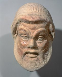 Masker van de buitenkant van een theater, 3e eeuw v.Chr.