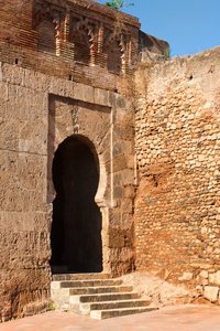 Niebla, Huelva Provincie, Andalusië, Zuid-Spanje. Puerta del Buey, of Poort van de Os, een van de ingangen door de muren naar de stad. door Unbekannt Unbekannt
