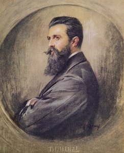 Portret van Theodor Hertzl (1860-1904)