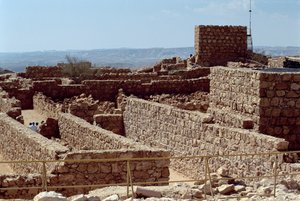 Overblijfselen van het fortpaleis, gebouwd door Herodes de Grote (73-4 v.Chr.) c.37-31 v.Chr. door Unbekannt Unbekannt