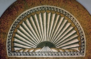 Schelpenmozaïek, Insula II Gebouw I 130-150 AD door Unbekannt Unbekannt