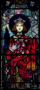 St. Elizabeth van Hongarije, door Harry Clarke uit Dublin (1889-1931)