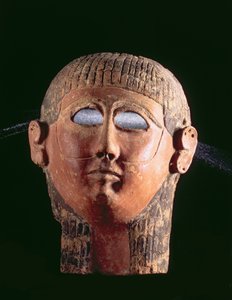 00368 Baardmasker, uit Carthago, Tunesië, Fenicisch, 4e eeuw v.Chr. door Unbekannt