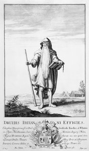 Een Druïde (gravure) door Unbekannt
