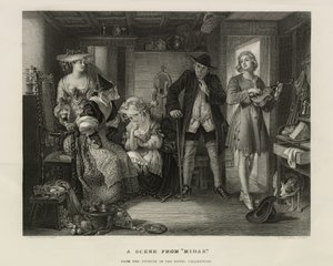 Een scène uit Midas, Groot-Brittannië, ca.1850 door Unbekannter Künstler