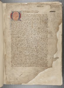 Een transcriptie, in drie handen, van de filosofische werken van Marcus Tullius Cicero, schijnbaar genomen uit de editio romana van 1471, met marginalia in de hand van Archibald Whitelaw en anderen, ca. 1480 door Unbekannt